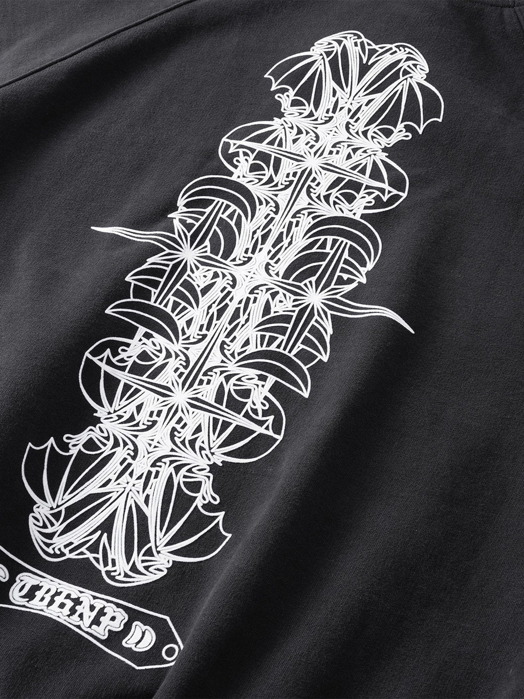 TBHNP Luminous Dawn flocked logo pullover hoodie — men's streetwear hoodie