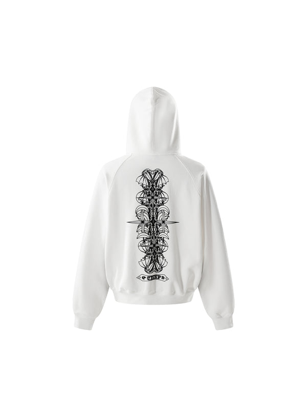 LUMINOUS DAWN FLOCKED HOODIE