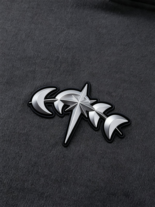 LUMINOUS DAWN ASTRAL LOGO ZIP HOODIE