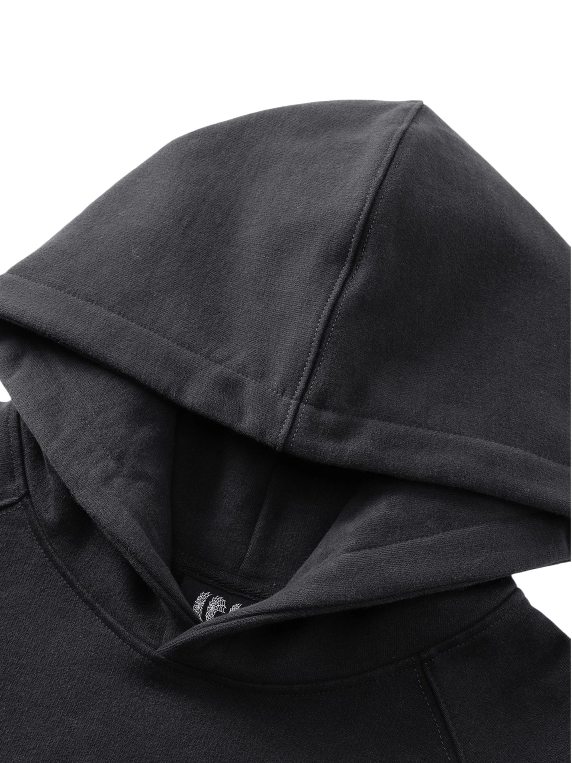 TBHNP Luminous Dawn flocked logo pullover hoodie — men's streetwear hoodie