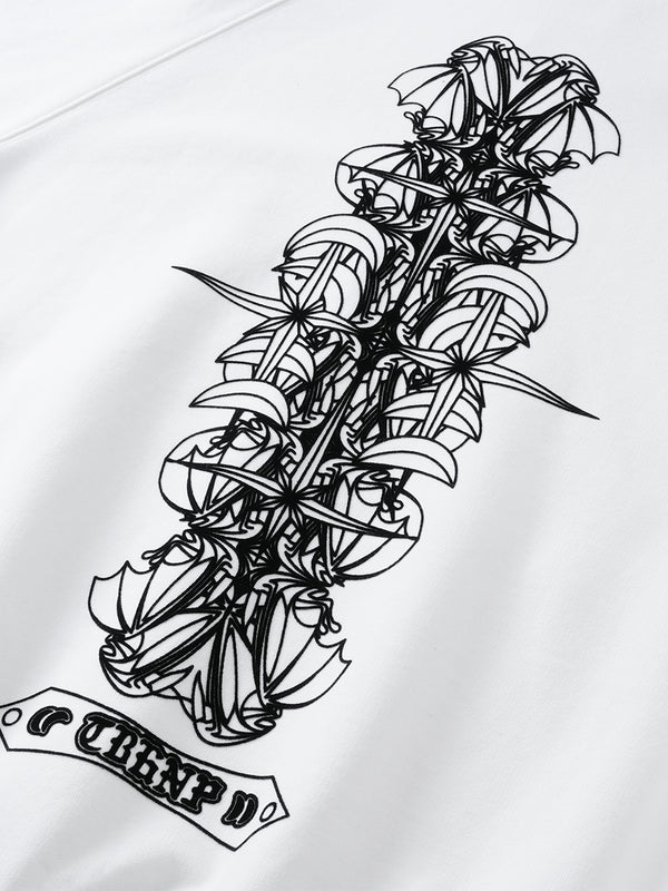 LUMINOUS DAWN FLOCKED HOODIE