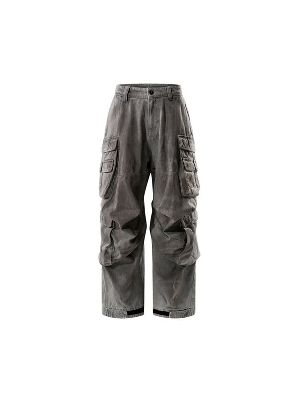 DISCIPLE ADJUSTABLE MULTI-POCKET WIPE DIRTY OVERALLS