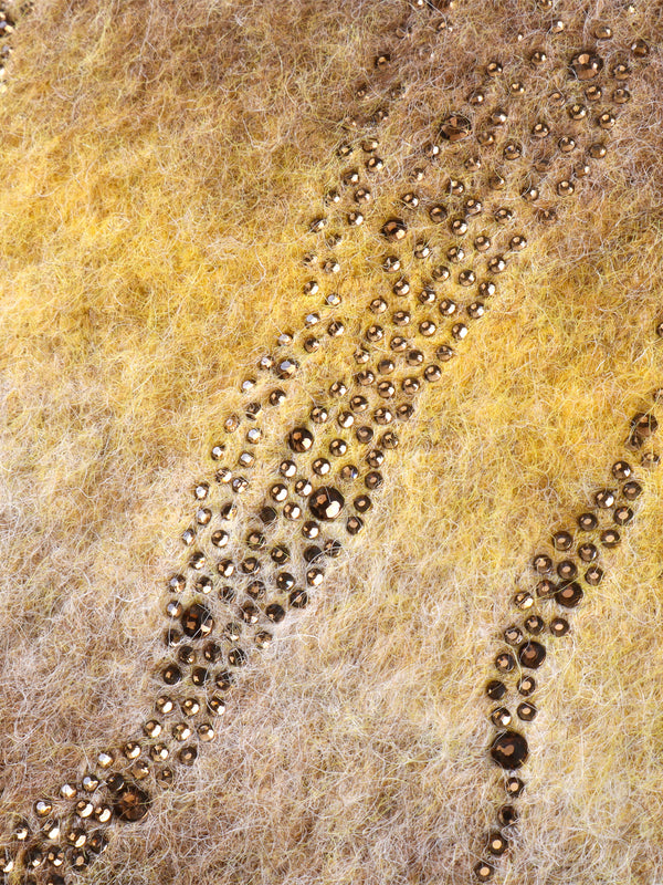 LUMINOUS DAWN RHINESTONE MOHAIR SWEATER