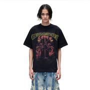 LUMINOUS DAWN DISTRESSED PATTERN S/S TEE