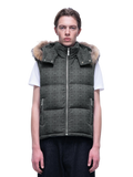 LUMINOUS DAWN BAT PATTERN DOWN PUFFER VEST