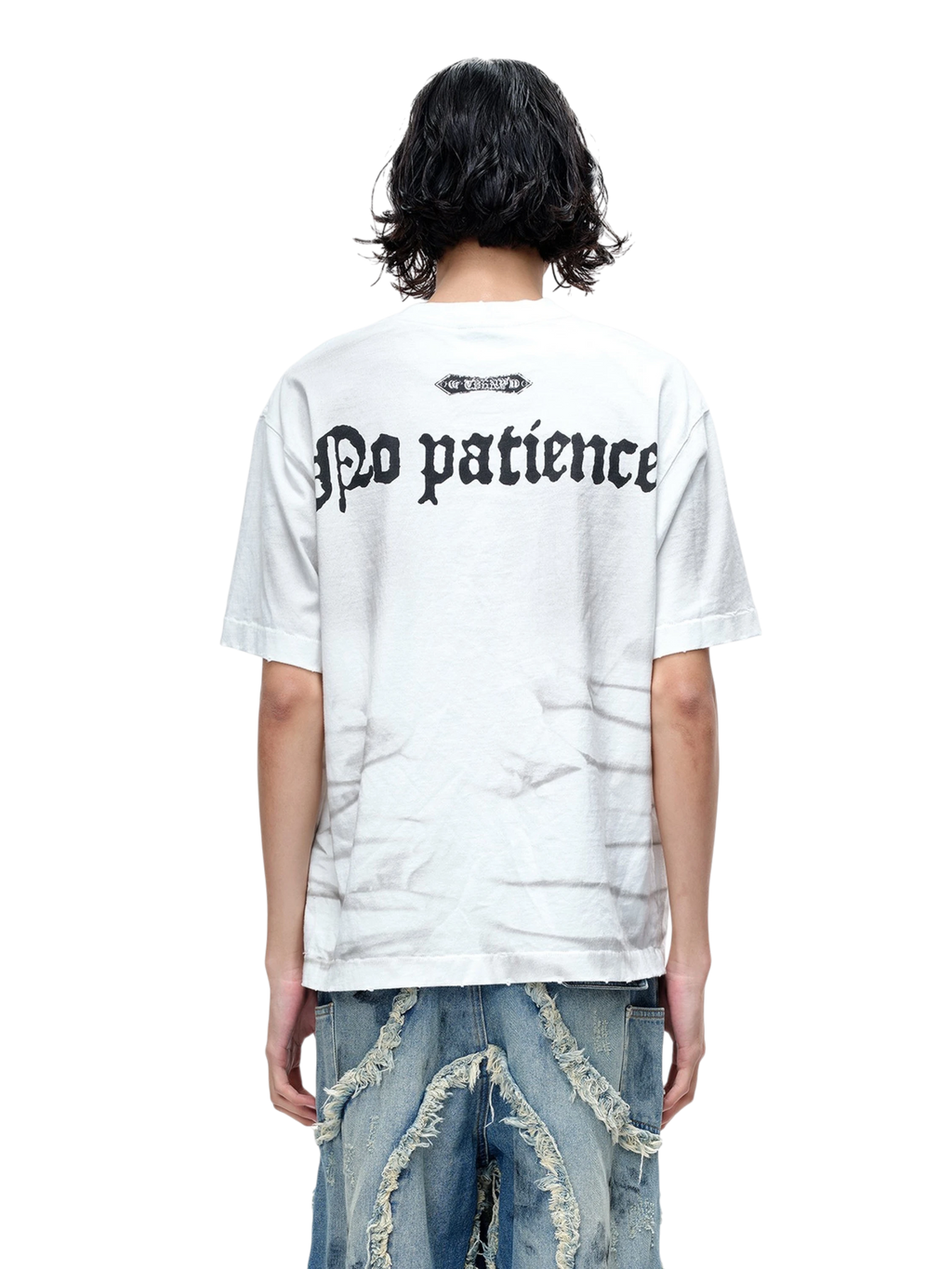 TBHNP Luminous Dawn gothic castle print heavyweight t-shirt, white — men's streetwear graphic tee