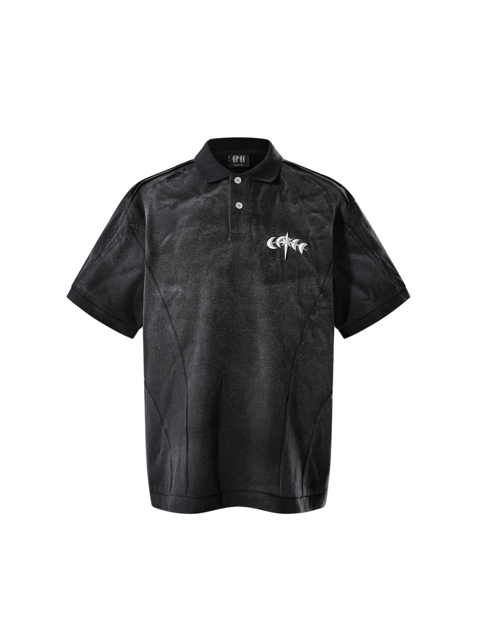 TBHNP Luminous Dawn structured seam polo shirt — men's streetwear short-sleeve polo