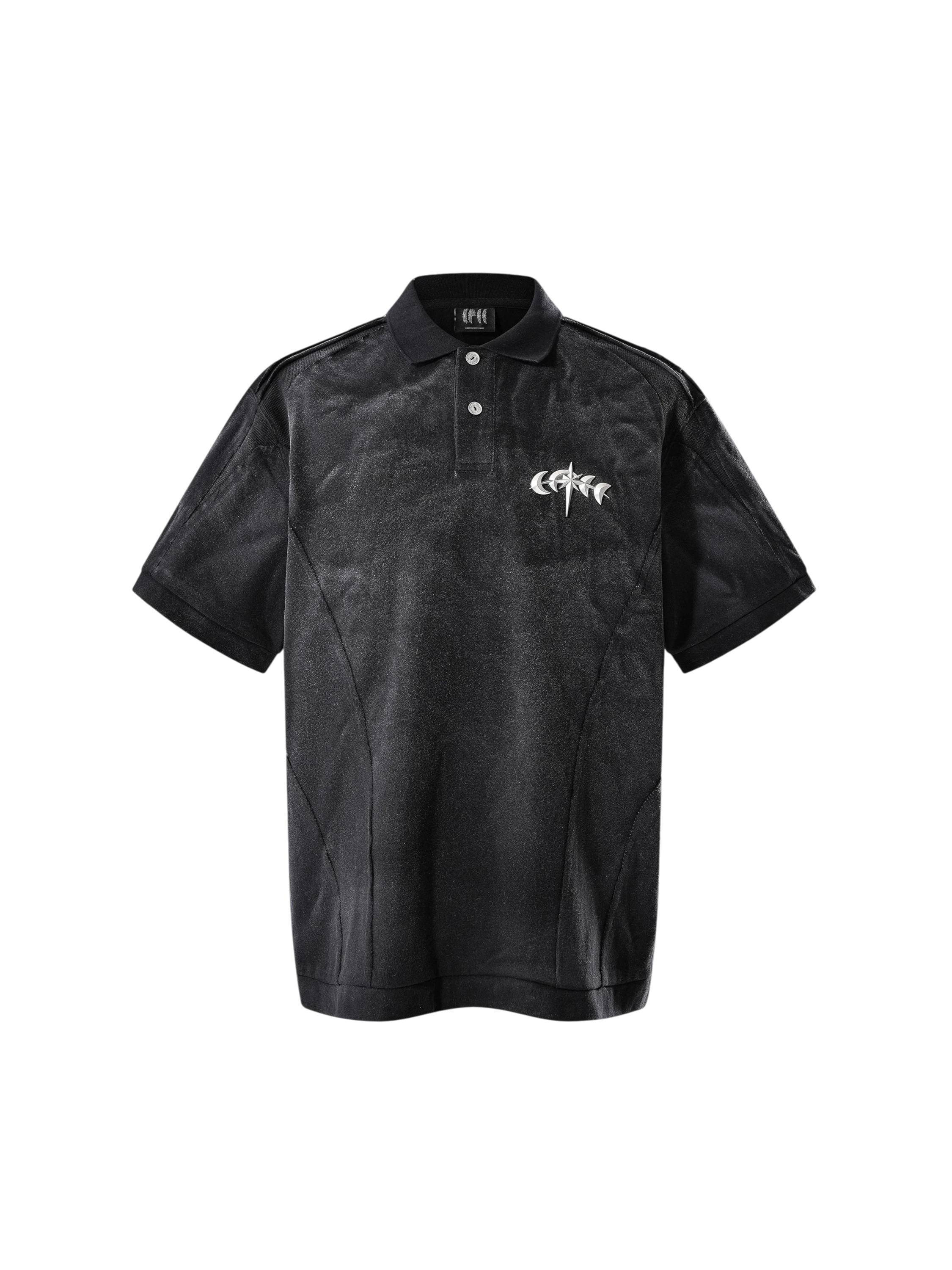TBHNP Luminous Dawn structured seam polo shirt — men's streetwear short-sleeve polo