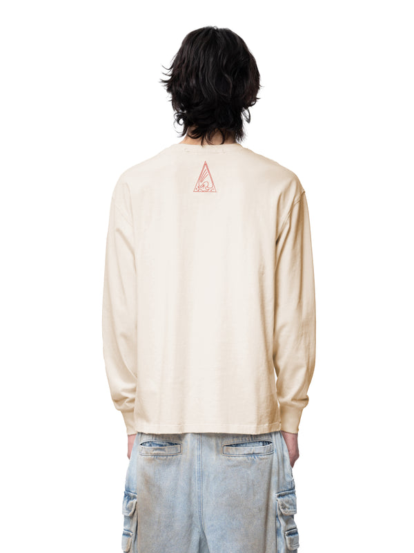 DISCIPLE TWO-TONE PRINTED L/S TEE