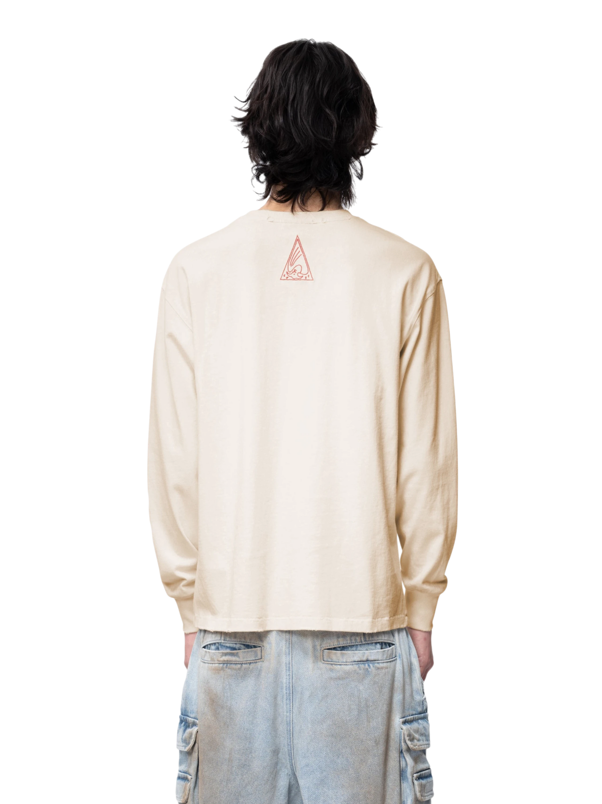 TBHNP Disciple two-tone washed long-sleeve tee — men's streetwear graphic tee