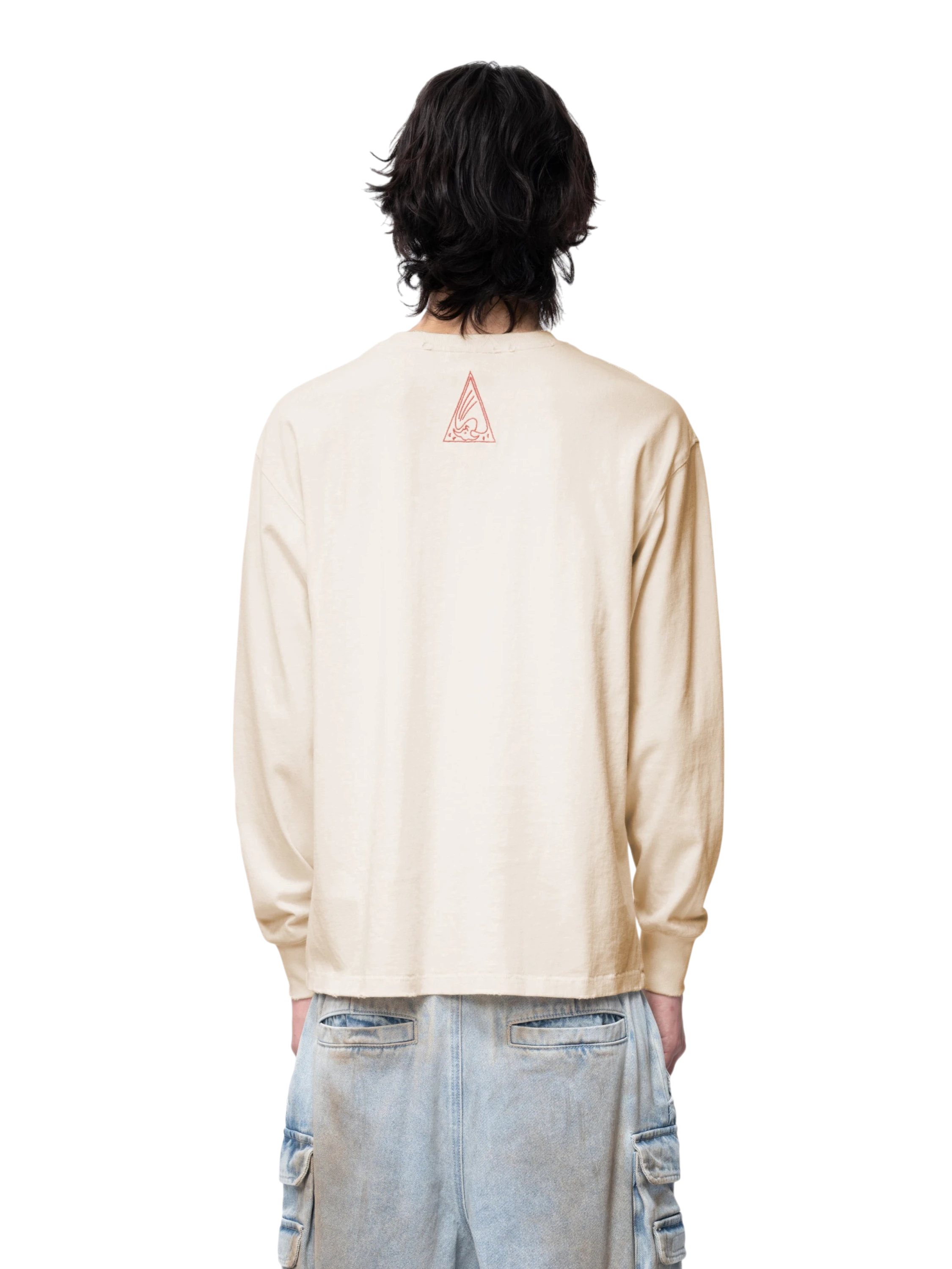 TBHNP Disciple two-tone washed long-sleeve tee — men's streetwear graphic tee