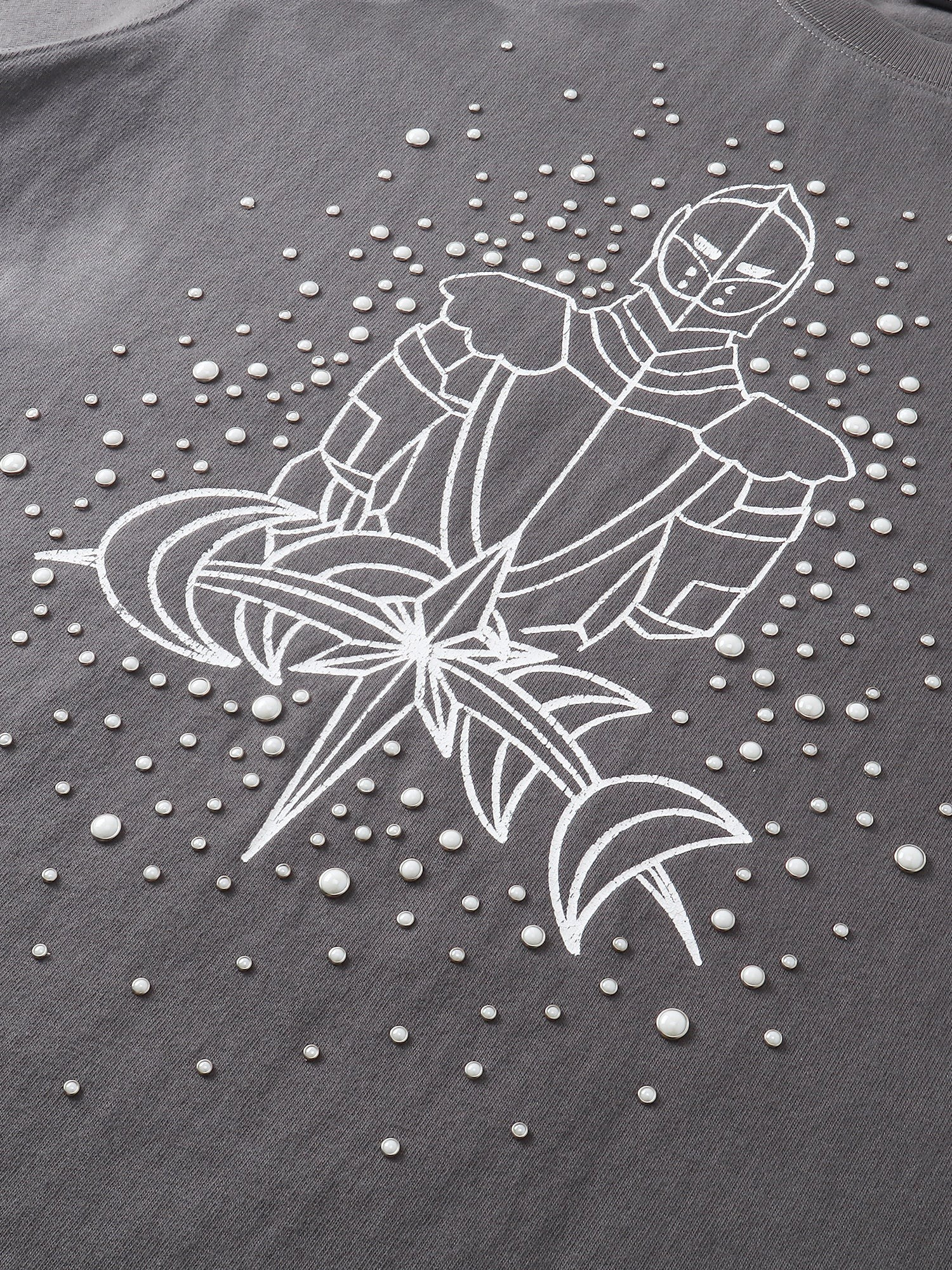 TBHNP Luminous Dawn sketch knight rhinestone t-shirt — men's streetwear graphic tee