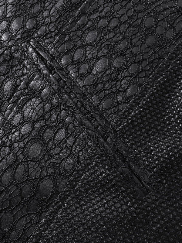 LUMINOUS DAWN STRUCTURED PATCHWORK JACKET