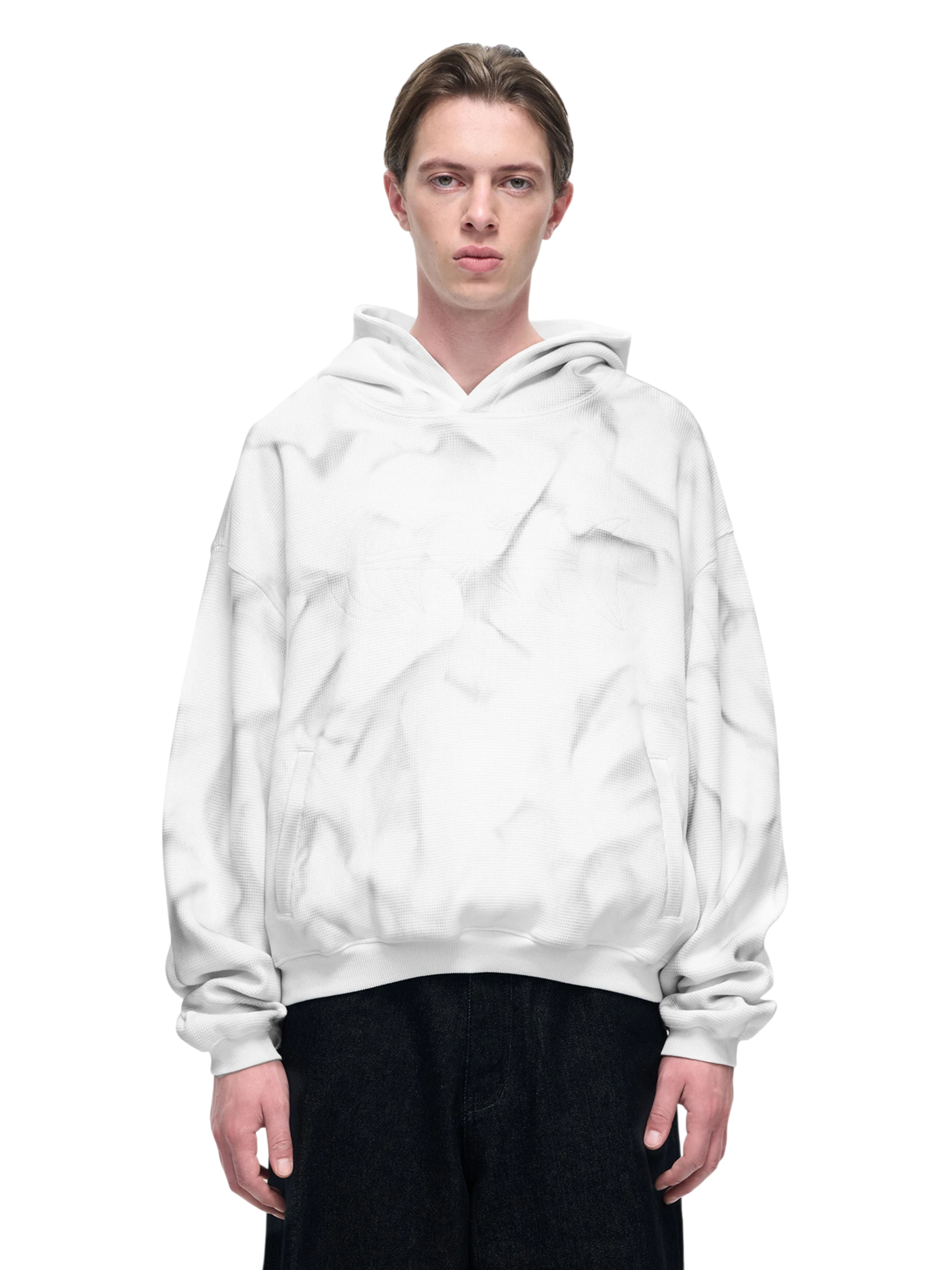 TBHNP Luminous Dawn tie-dye embroidered logo hoodie — men's streetwear hoodie