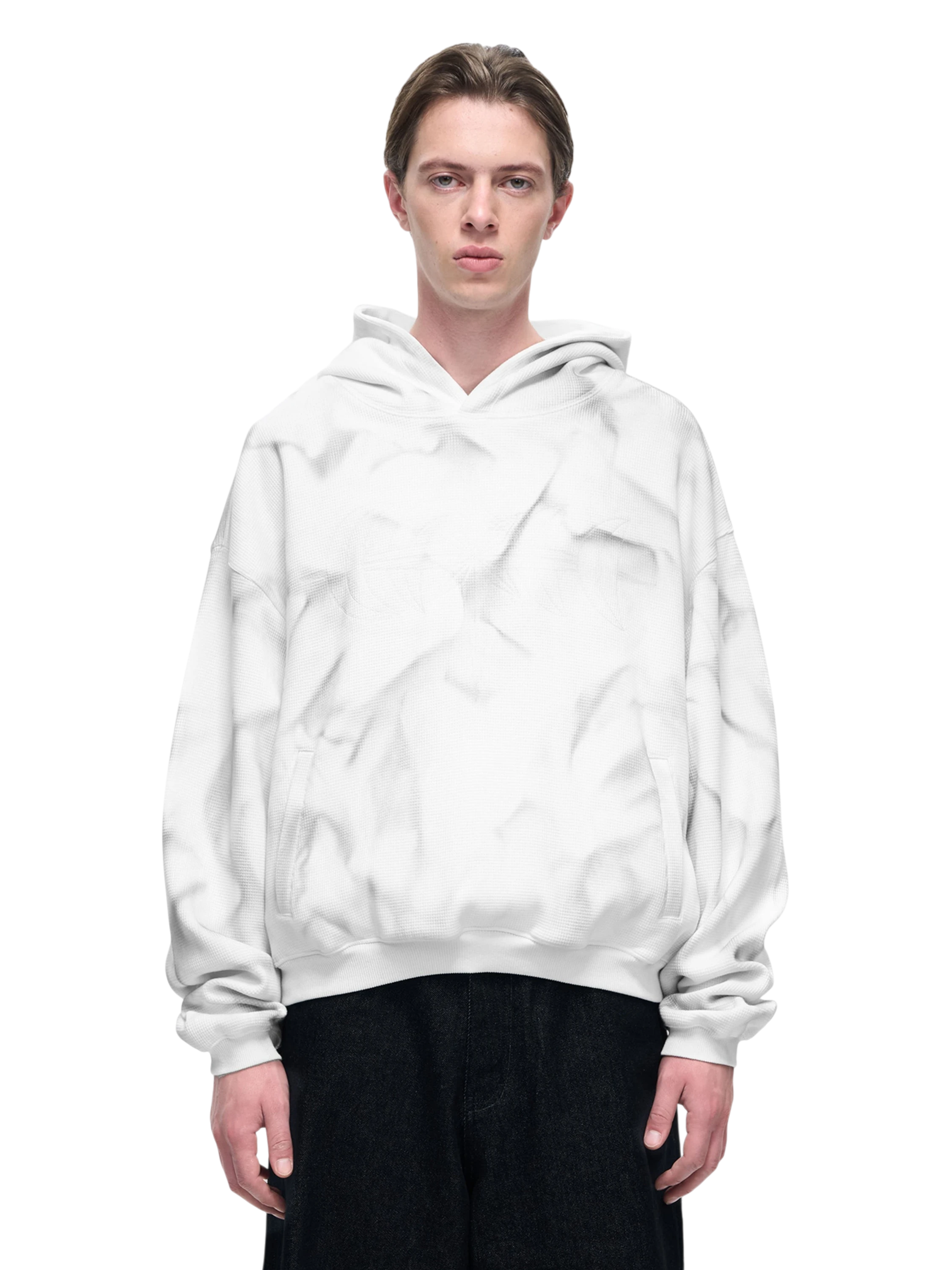 TBHNP Luminous Dawn tie-dye embroidered logo hoodie — men's streetwear hoodie
