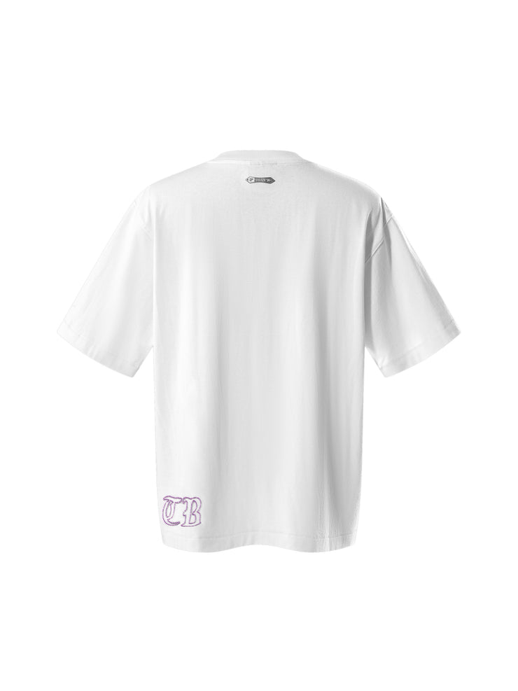 LUMINOUS DAWN DISTRESSED PATTERN S/S TEE