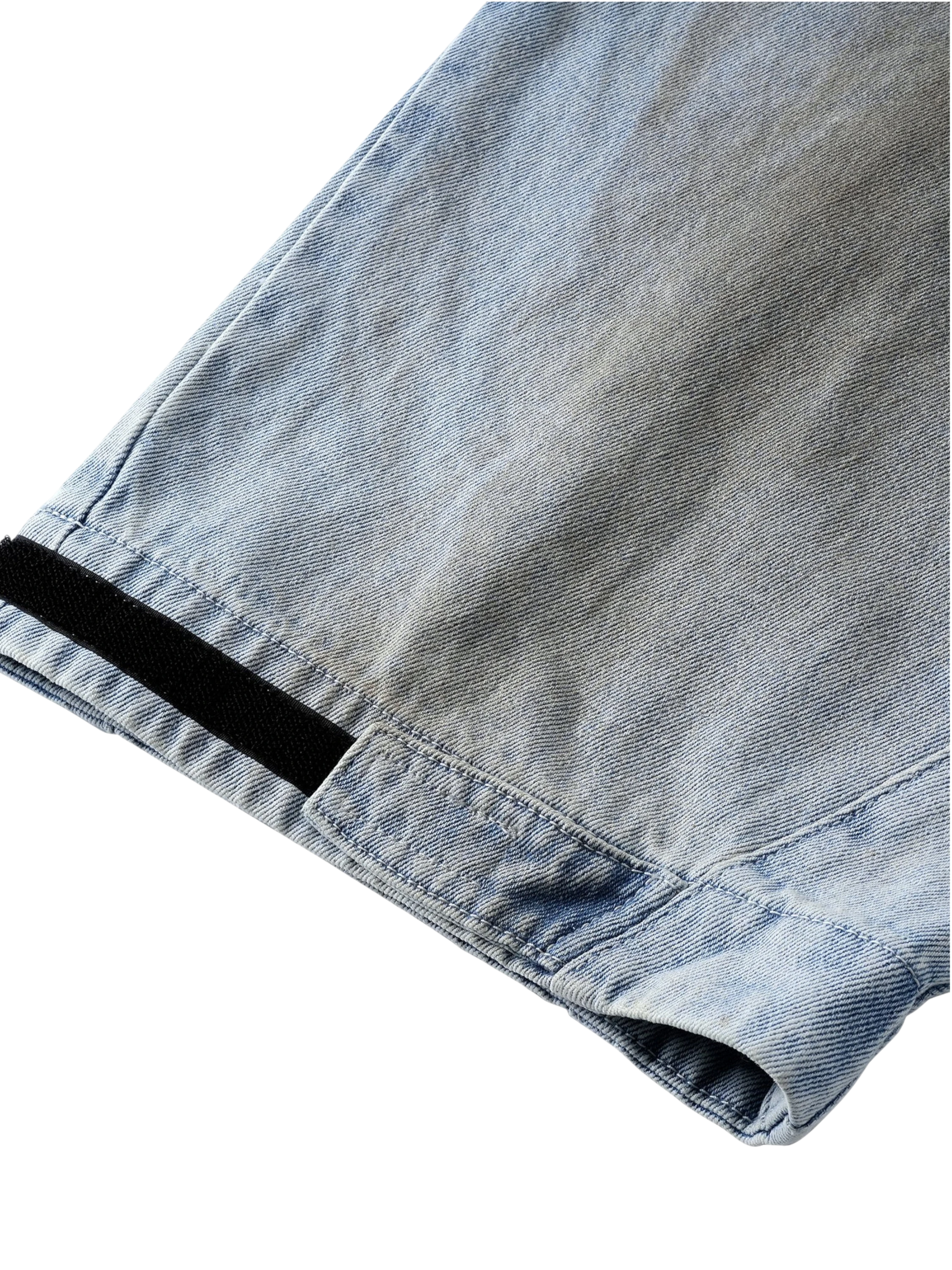 TBHNP Disciple mud-dyed multi-pocket baggy cargo pants — men's streetwear cargo pants