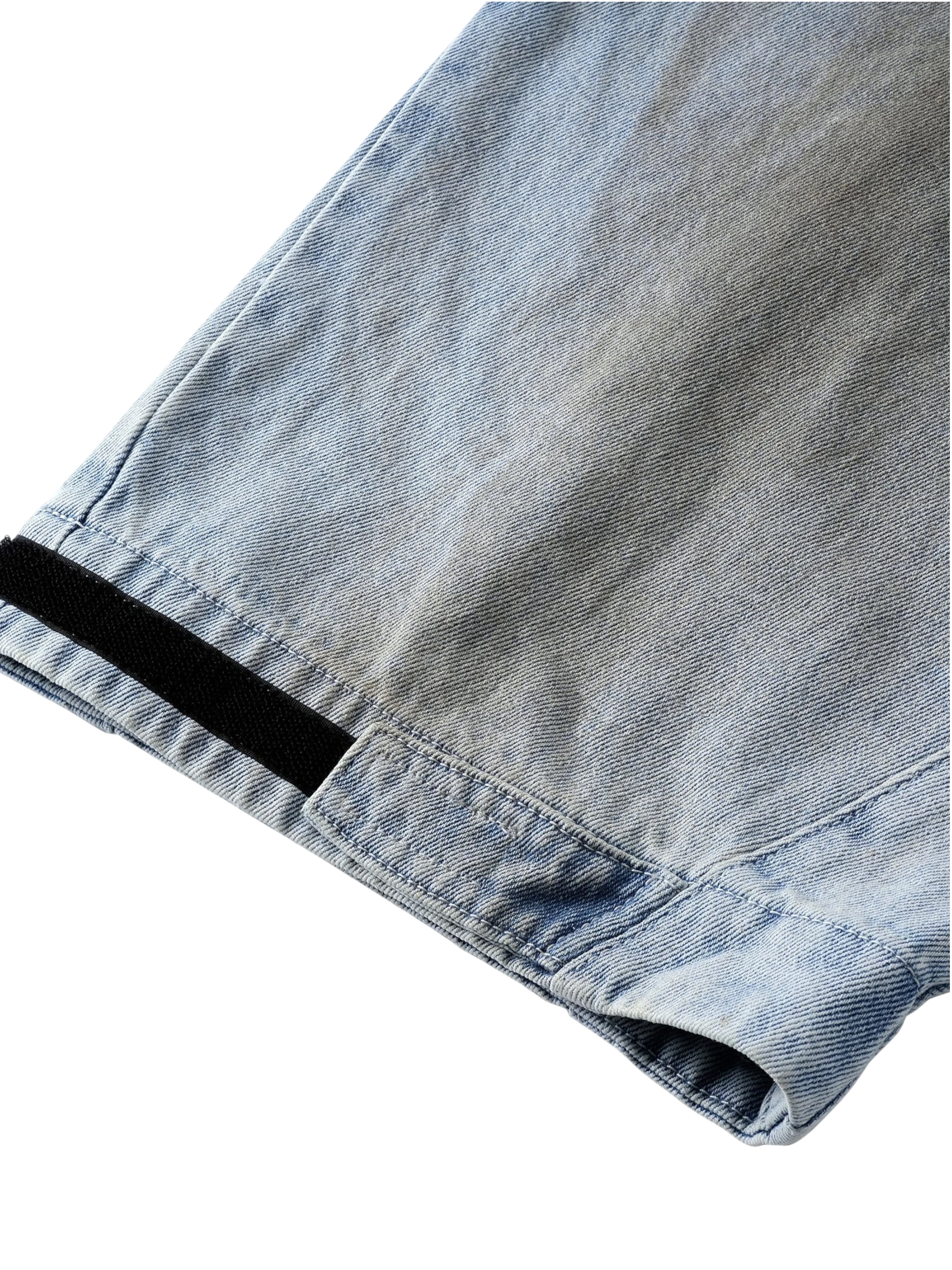 TBHNP Disciple mud-dyed multi-pocket baggy cargo pants — men's streetwear cargo pants