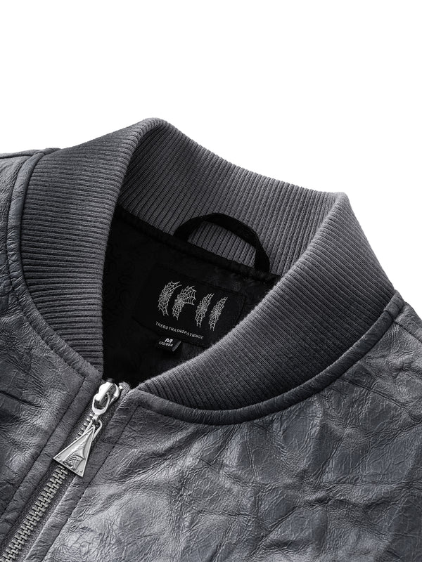 DISCIPLE WRINKLED SPRAY-PAINTED MA1 JACKET
