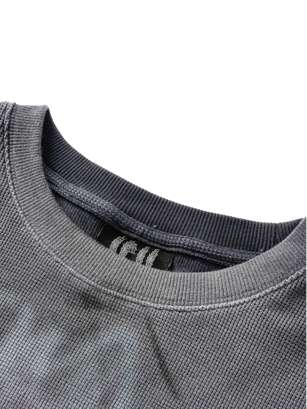 TBHNP Disciple graffiti spray long-sleeve tee, dark grey — men's streetwear graphic tee