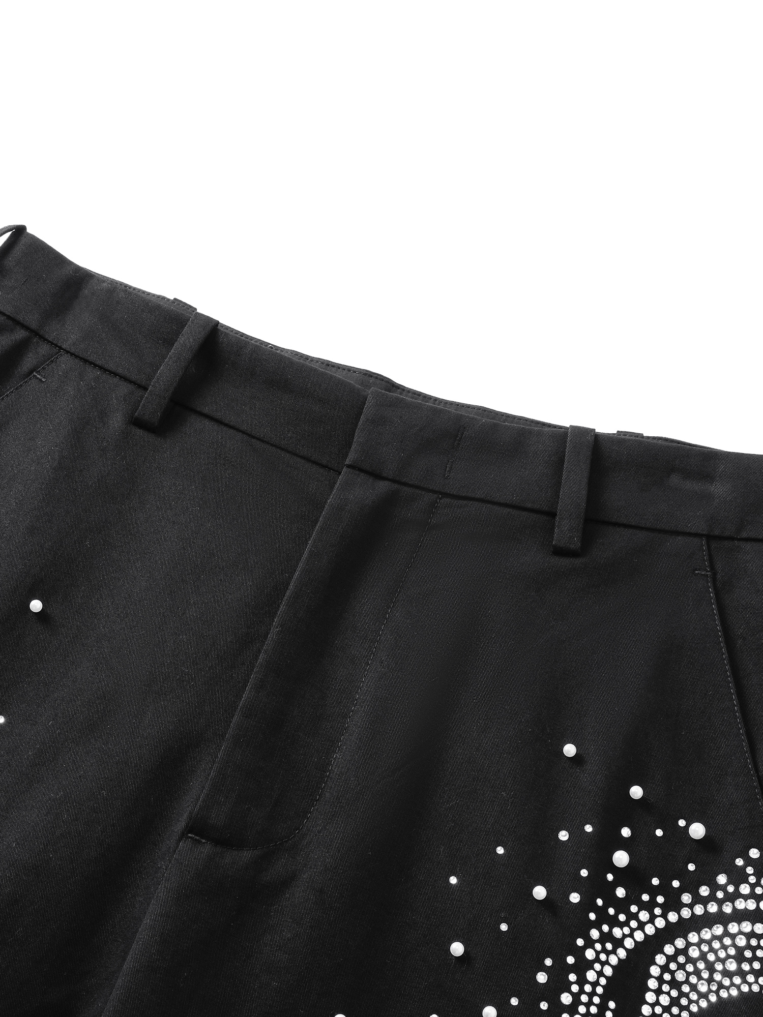 LUMINOUS DAWN PEARL RHINESTONE DRESS PANTS