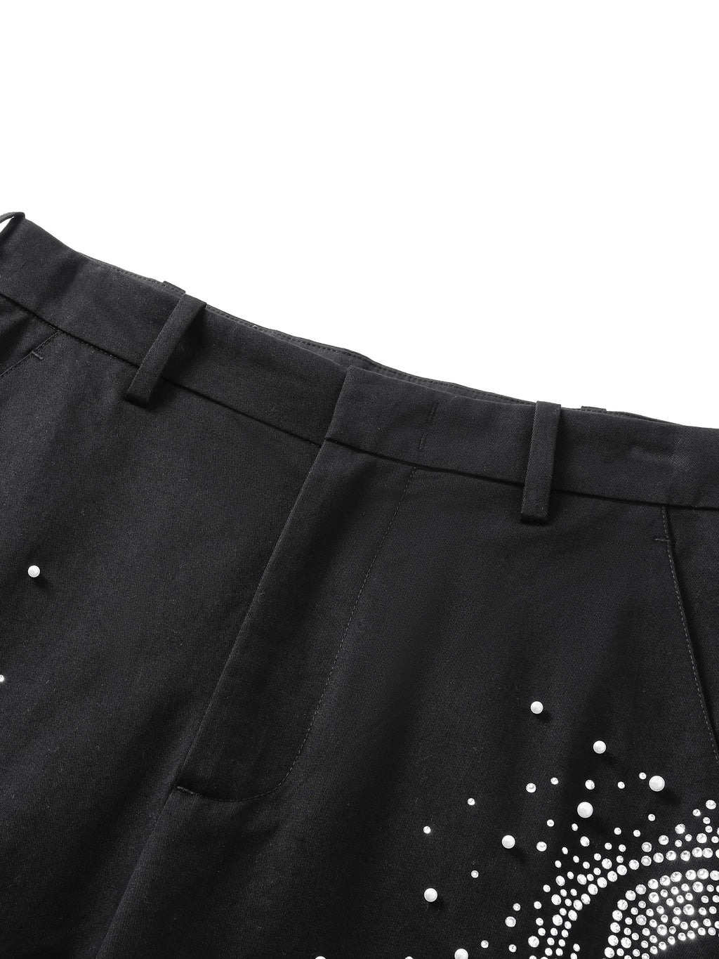 LUMINOUS DAWN PEARL RHINESTONE DRESS PANTS