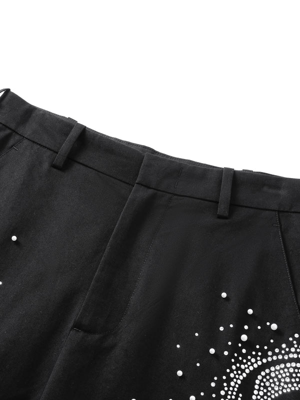 LUMINOUS DAWN PEARL RHINESTONE DRESS PANTS