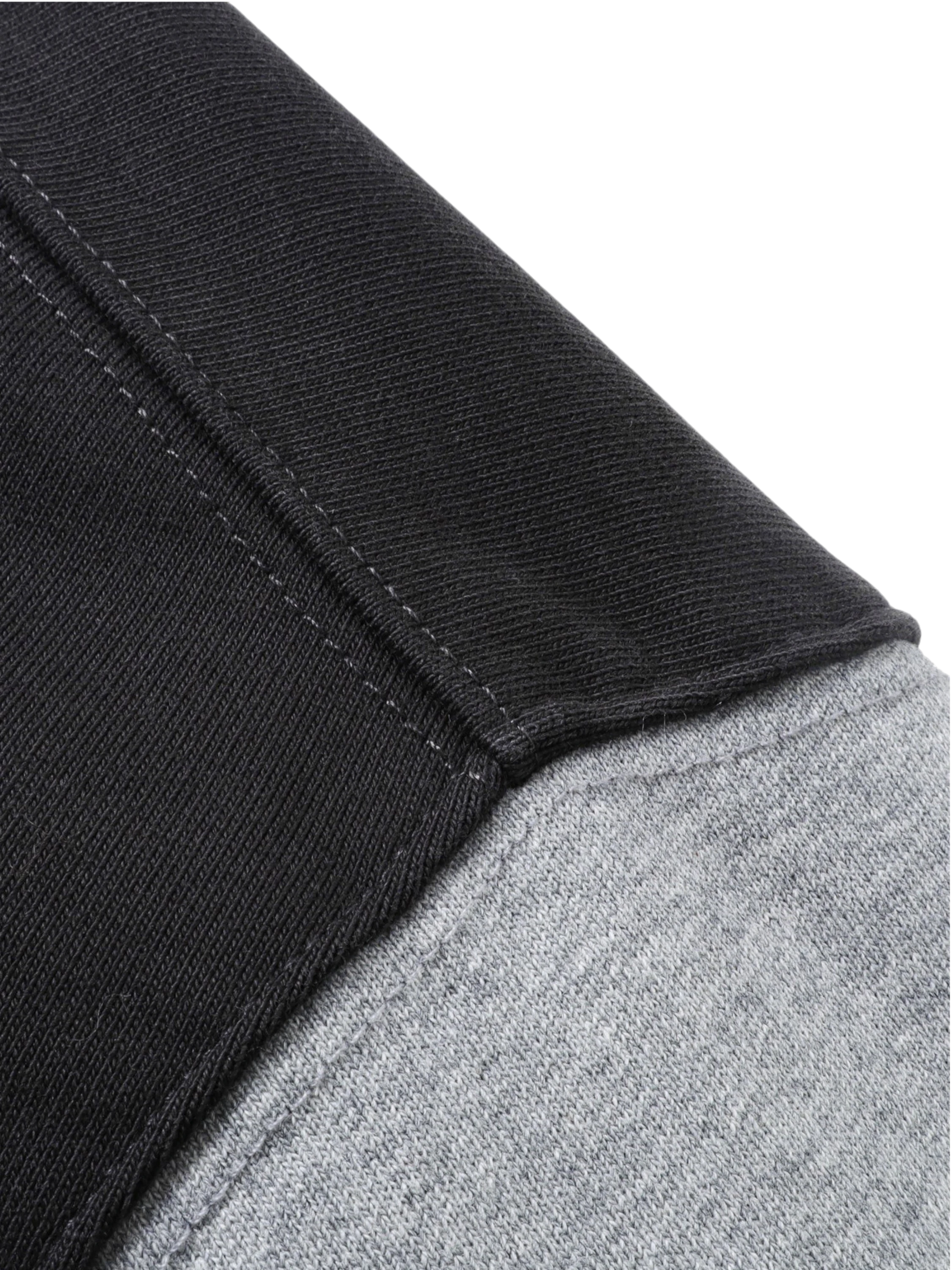 TBHNP Luminous Dawn washed two-tone cotton hoodie, dark grey — men's streetwear hoodie