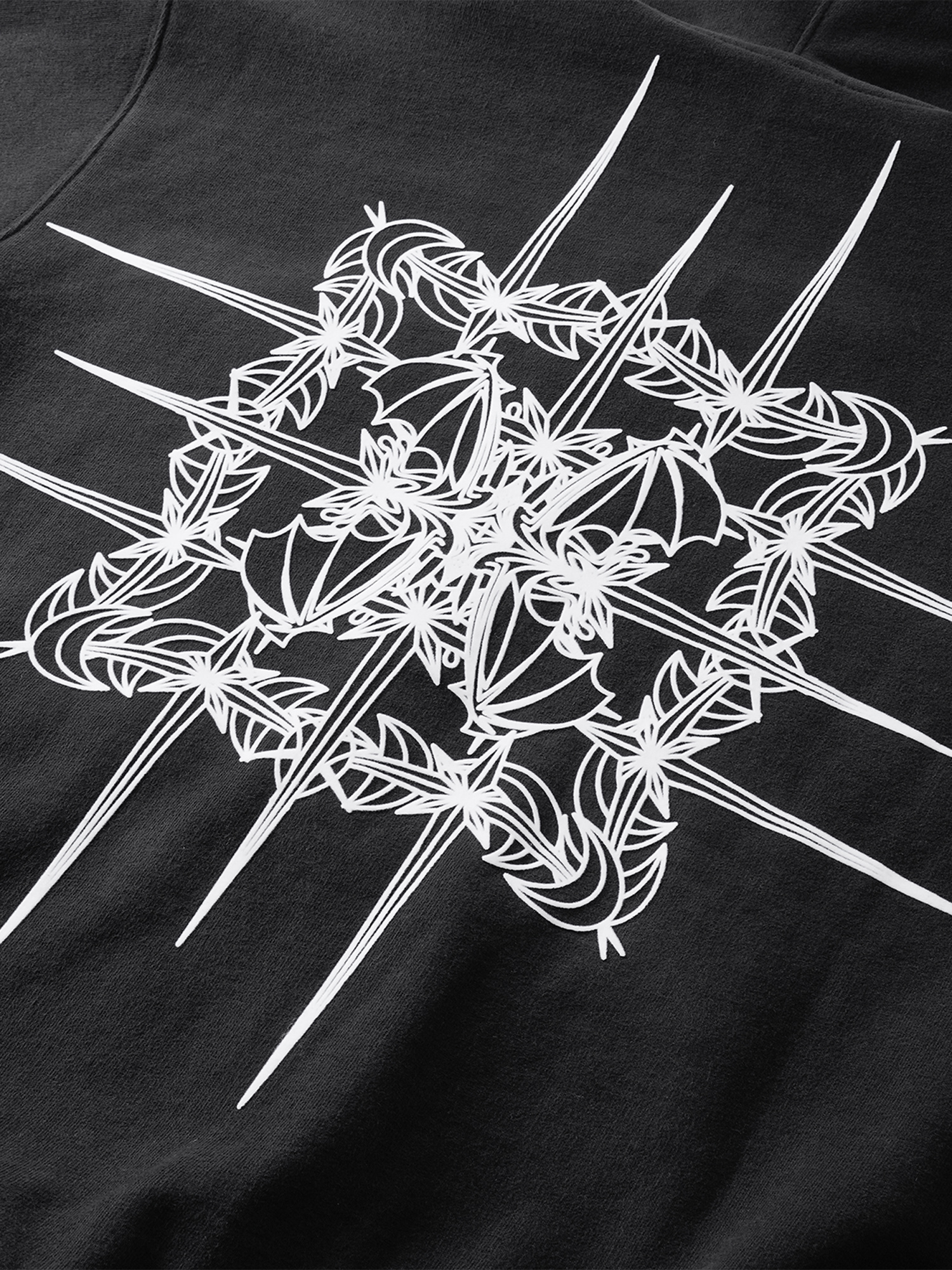 LUMINOUS DAWN ASTRAL LOGO ZIP HOODIE