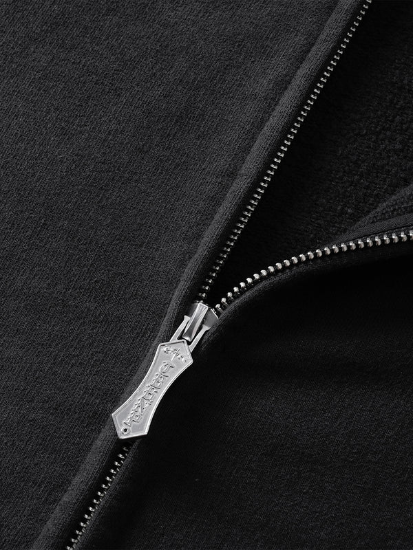 LUMINOUS DAWN ASTRAL LOGO ZIP HOODIE