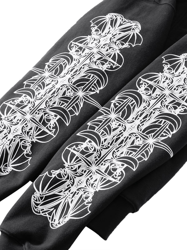 LUMINOUS DAWN ASTRAL LOGO ZIP HOODIE