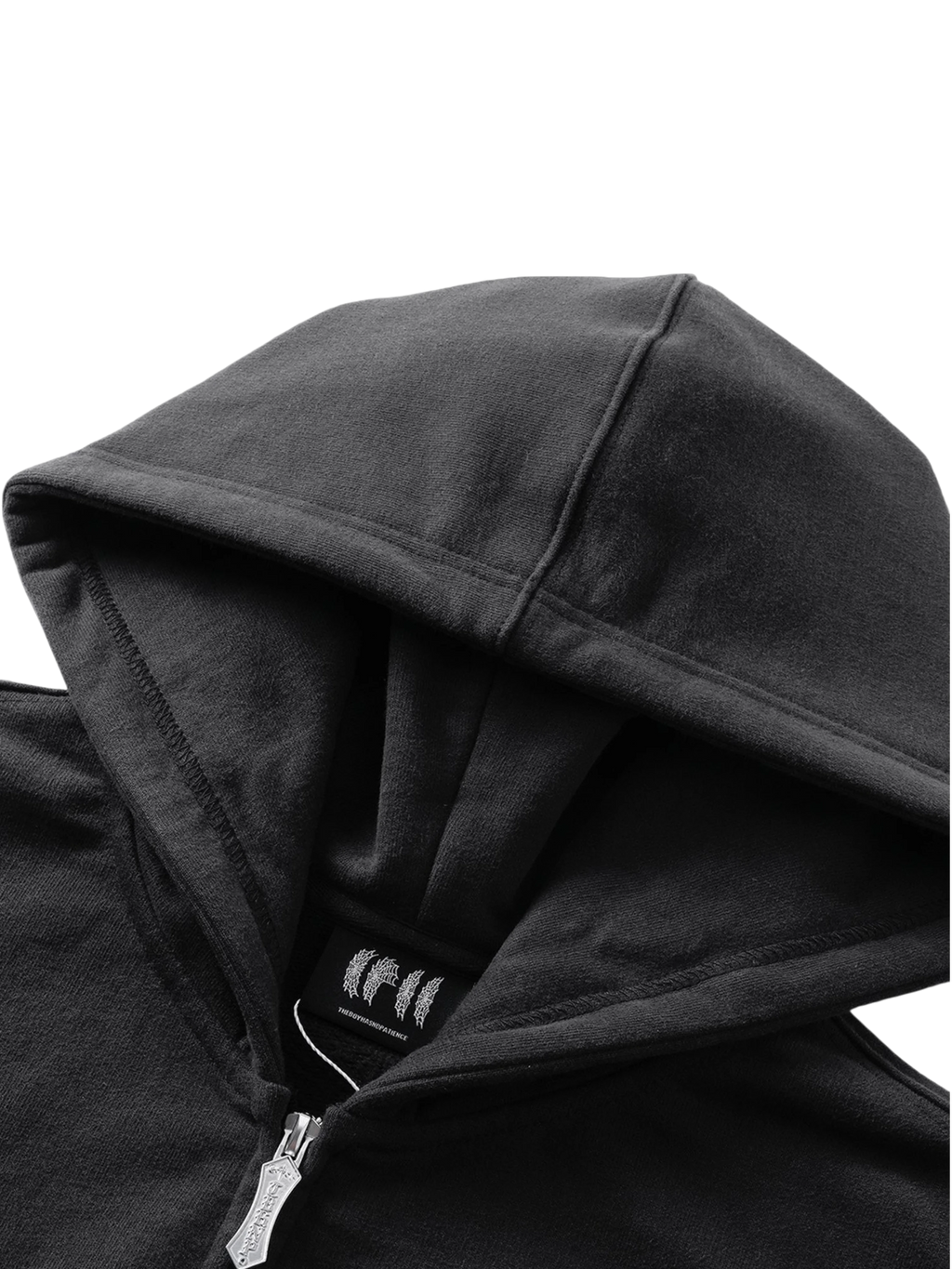 TBHNP Luminous Dawn astral logo flocked zip-up hoodie — men's streetwear hoodie