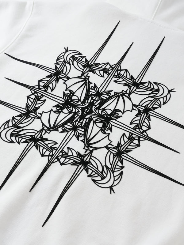 LUMINOUS DAWN ASTRAL LOGO ZIP HOODIE