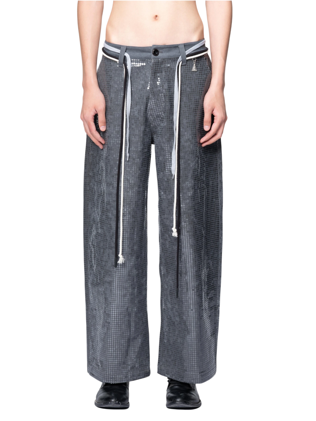 TBHNP Disciple sequin wide-leg work pants — men's streetwear pants