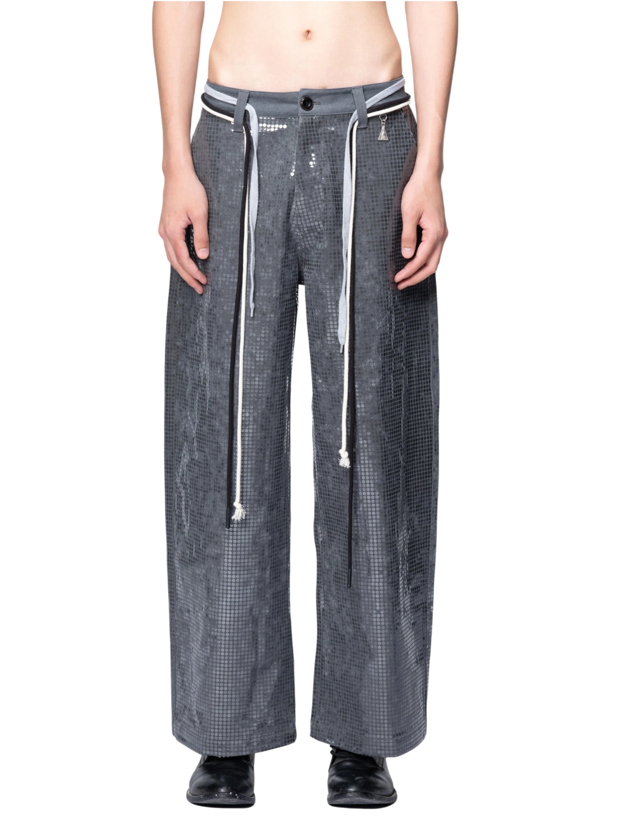 TBHNP Disciple sequin wide-leg work pants — men's streetwear pants