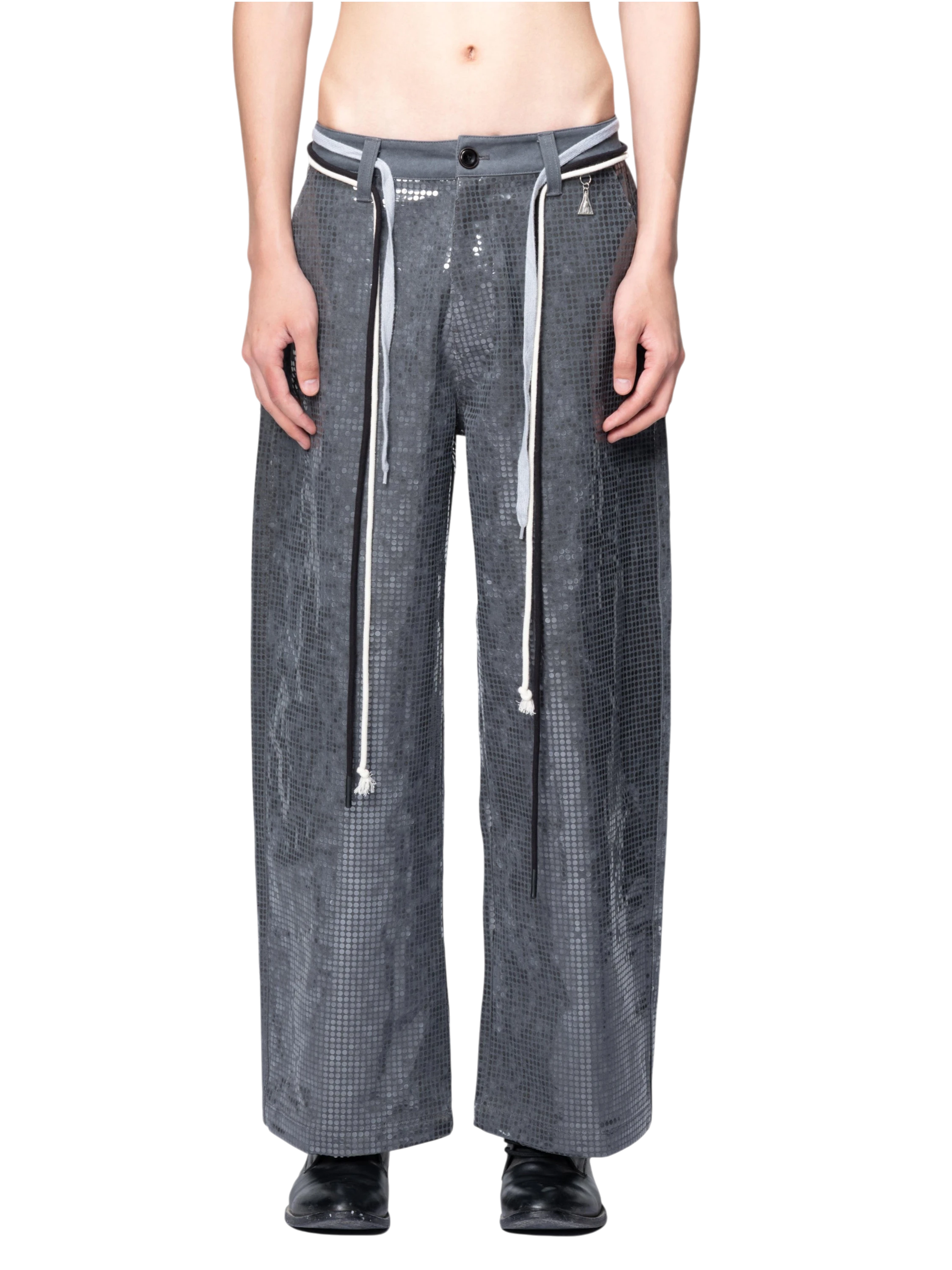 TBHNP Disciple sequin wide-leg work pants — men's streetwear pants