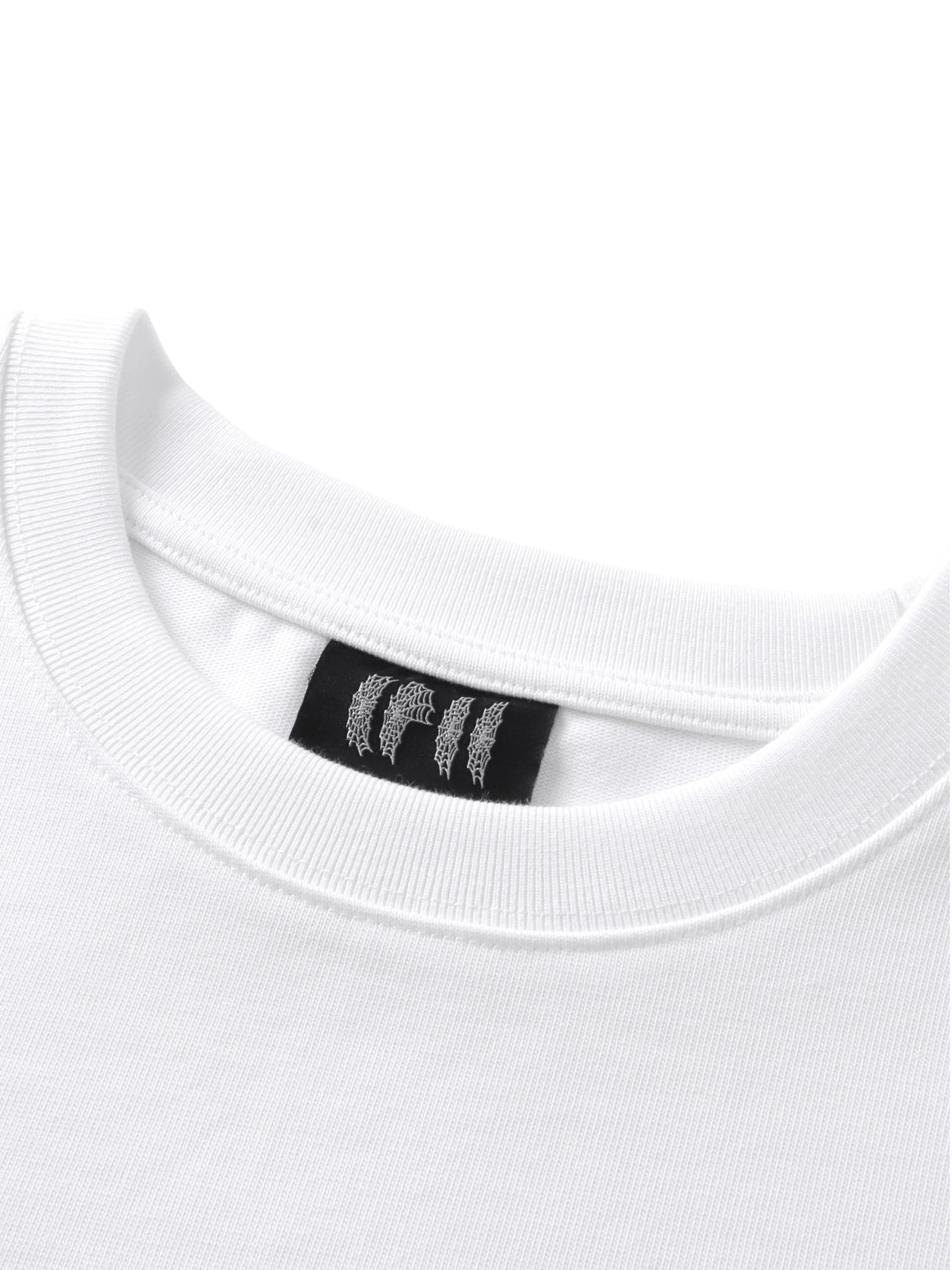 TBHNP Luminous Dawn flocked logo long-sleeve tee — men's streetwear graphic tee