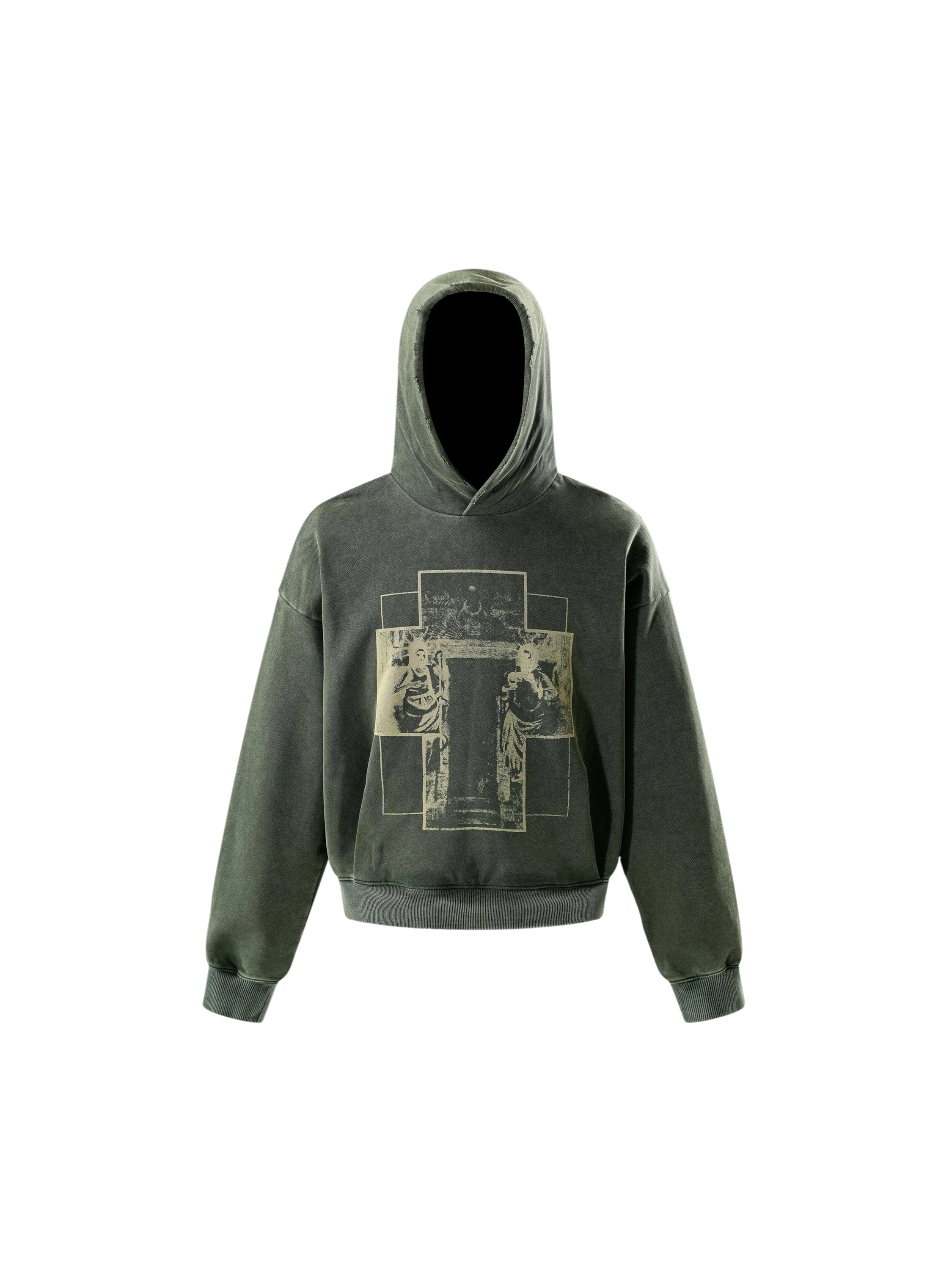 TBHNP Disciple Double Saints distressed pullover hoodie — men's streetwear hoodie