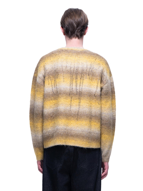 LUMINOUS DAWN RHINESTONE MOHAIR SWEATER