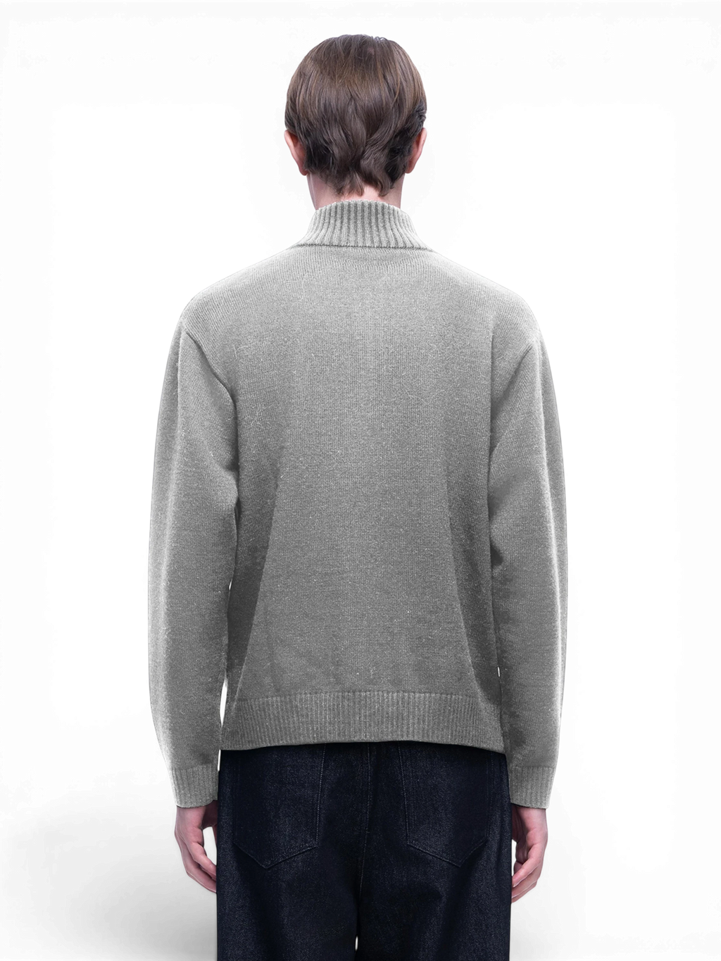 LUMINOUS DAWN KNIGHT & UNDEAD PRINT QUARTER-ZIP SWEATER