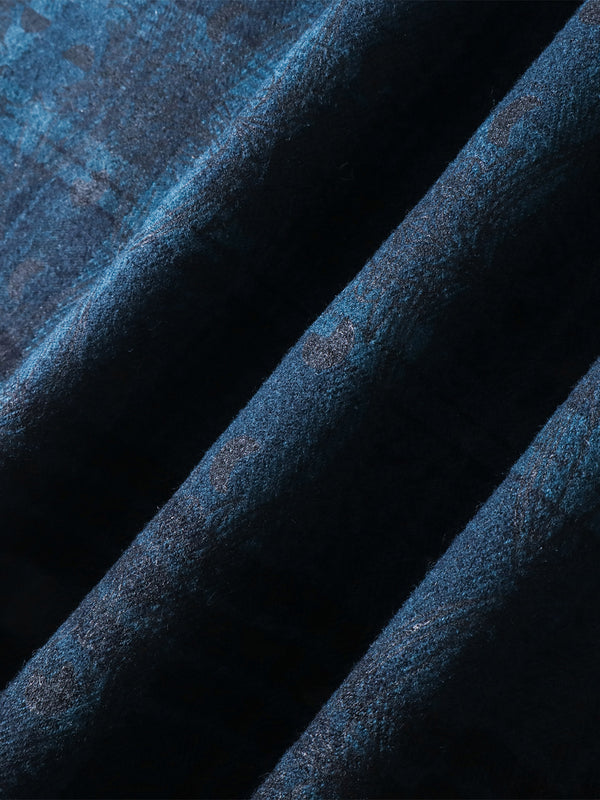 LUMINOUS DAWN RHINESTONE PEARL BAT PATTERN L-S SHIRT