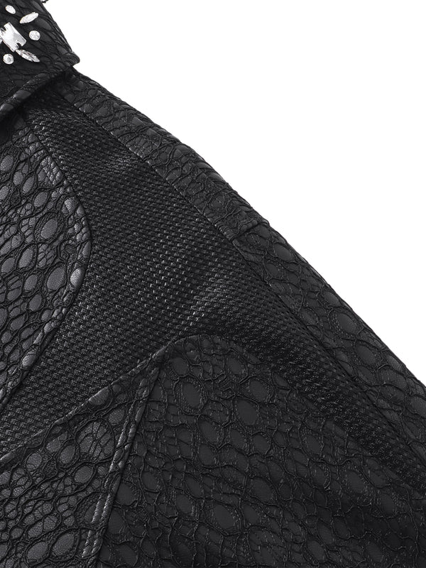 LUMINOUS DAWN STRUCTURED PATCHWORK JACKET