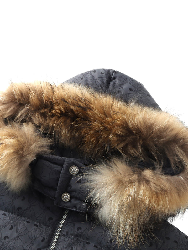 LUMINOUS DAWN BAT PATTERN DOWN VEST