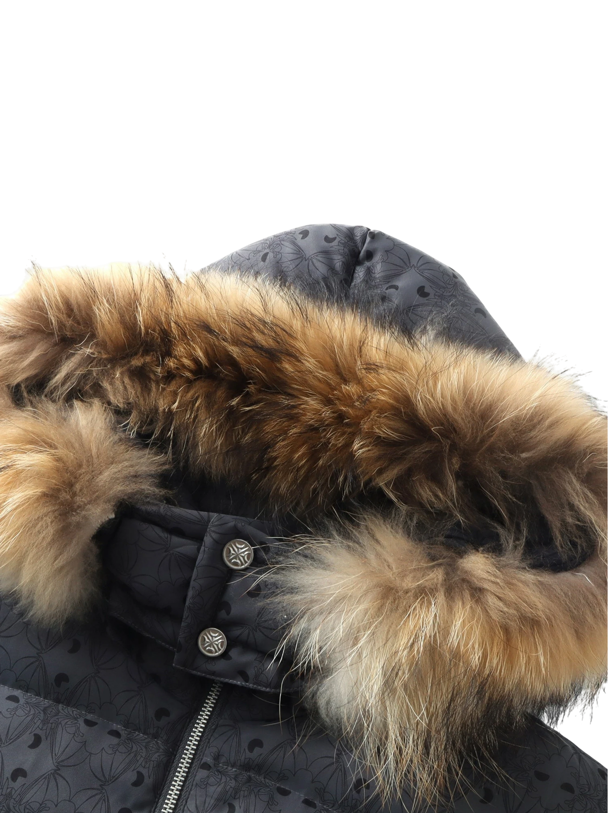 TBHNP Luminous Dawn bat pattern down puffer vest — men's streetwear gilet