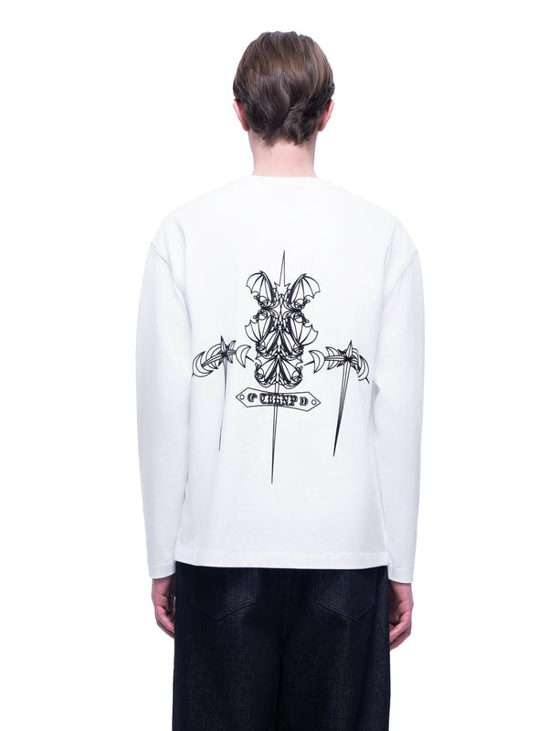 LUMINOUS DAWN FLOCKED L/S TEE