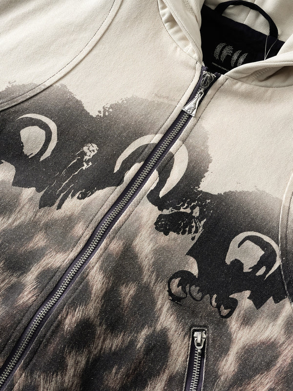 DISCIPLE FUR PATCHWORK JACKET