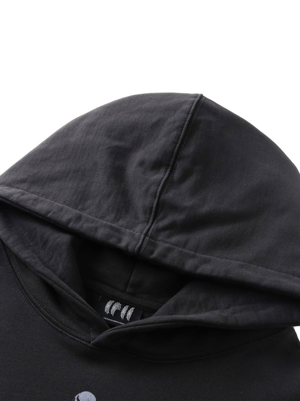 LUMINOUS DAWN WASHED PRINTED DESTROYED HOODIE