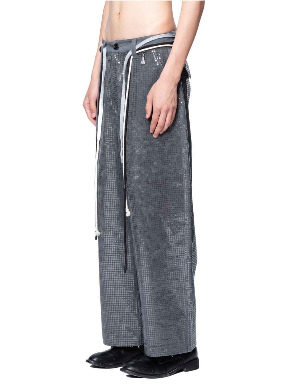 TBHNP Disciple sequin wide-leg work pants — men's streetwear pants