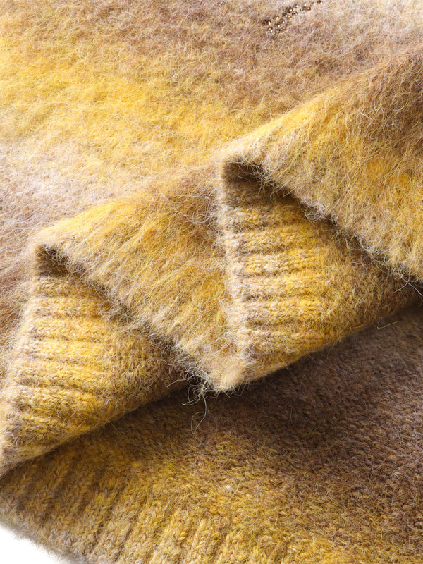 LUMINOUS DAWN RHINESTONE MOHAIR SWEATER