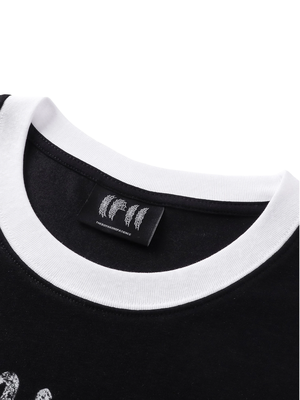 TBHNP Luminous Dawn sketch knight rhinestone ringer tee — men's streetwear graphic tee